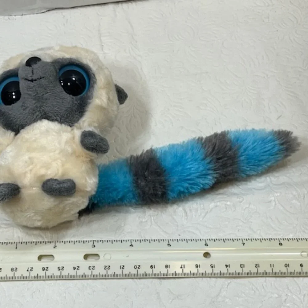 Yoohoo & Friends Ivory/Gray Lemur Long Tail Plush Soft Stuffed Animal Toy 5" - Picture 10 of 10